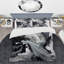 Ensemble de housse de couette abstrait noir et gris Harmony In Chaos-107148251