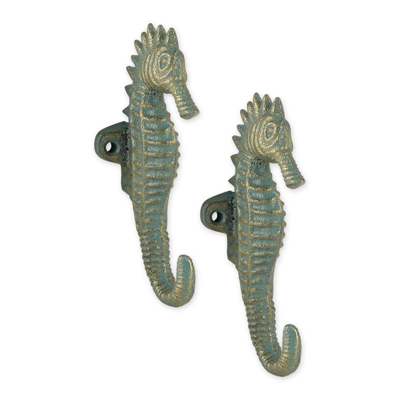 ENSEMBLE DE CROCHETS AQUAMARINE SEAHORSE / 2