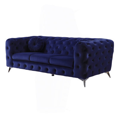 Blue Velvet Sofa