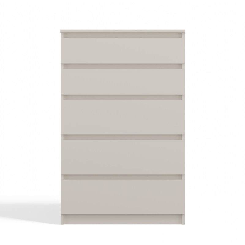 Tonya 5 Drawer 70cm Chest of Drawers, Beige