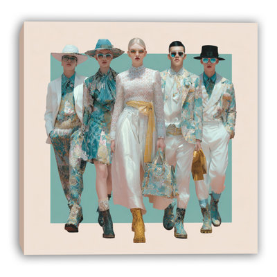 «Pastel Runway», art mural sur toile tendue