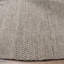 Tapis rayé ivoire / anthracite en coton tissé à plat à la main Bester-19562455