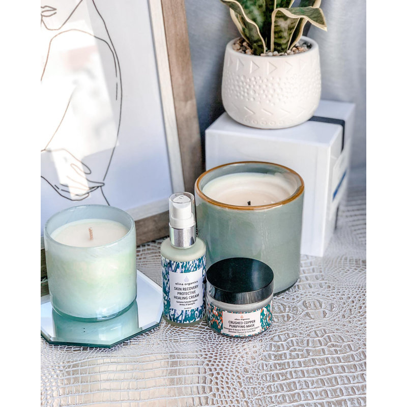Marine Scented Jar Candle, 3" H x 3" W x 3" D