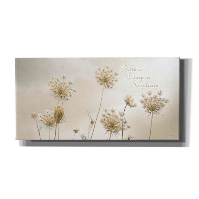 «There is Beauty in Simplicity» par Lori Deiter, art mural sur toile, H 30 po x l 60 po x P 1,5 po
