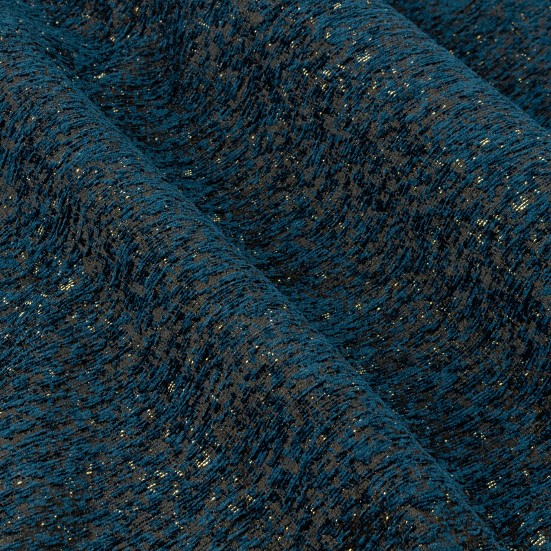 Chenille Room Darkening Eye Curtains, 168cm Width x 137cm Drop, Navy