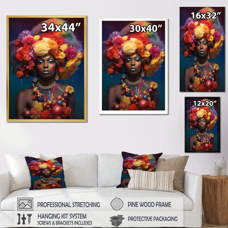 Osunmare, Yoruba africain, Orisha I, H 32 po x l 24 po x P 1 po, Toile tendue