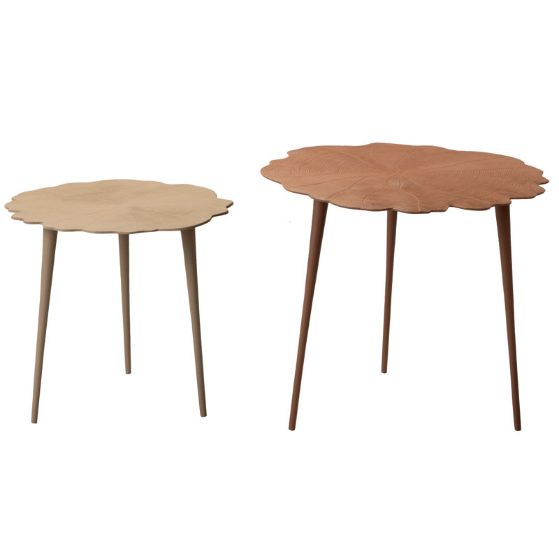 Nesting Tables, Beige/Orange