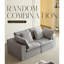 Canapé compressé, canapé-lit 2 places gris, canapé modulaire en velours côtelé pour espaces de vie, éponge à haute densité et chambre de compression verticale, conception économe en espace 33D-1251637588