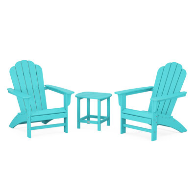 POLYWOOD Country Living Adirondack Chair Set
