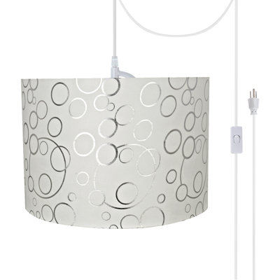 Luminaire suspendu tambour 2 lumières unique Swiger