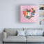 Art mural sur toile tendue - Melissa Wang «Heart in Bloom I», art mural pour salon, chambre à coucher ou bureau - 35 x 35