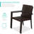 Ebern Designs Wicker Chairs, Stackable Outdoor Dining Furniture W/ Armrests-629769960