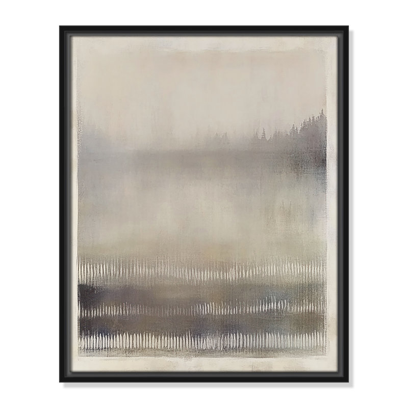 Équilibre équilibré III par Irena Orlov, H 21,5 po x l 17,5 po, Cadre flottant noir