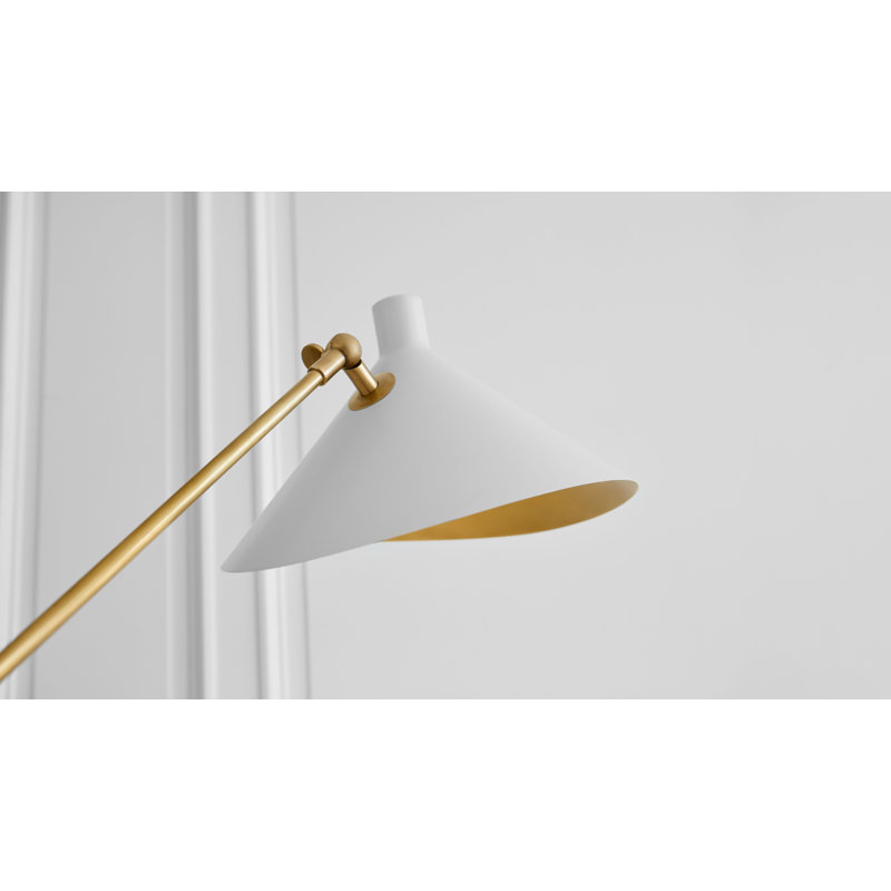 AERIN Mayotte Large Offset Floor Lamp, White