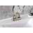 Kingston Brass English Classic Two-Handle 3-Hole Deck Mount 4" Centerset Bathroom Faucet with Plastic Pop-Up-29272524