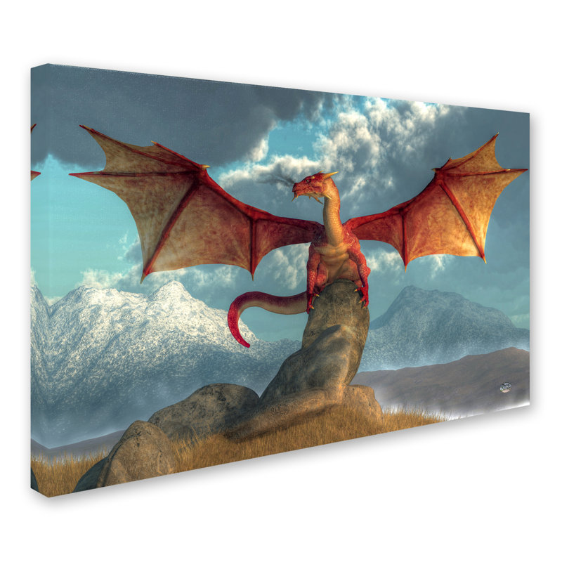 Lethe «Fire Dragon», impression sur toile tendue, H 12 po x l 19 po