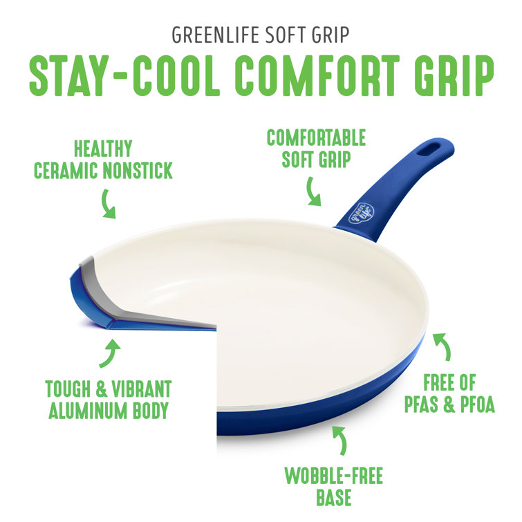 Green Life - 7 Frying Pan With Soft Grip Handle