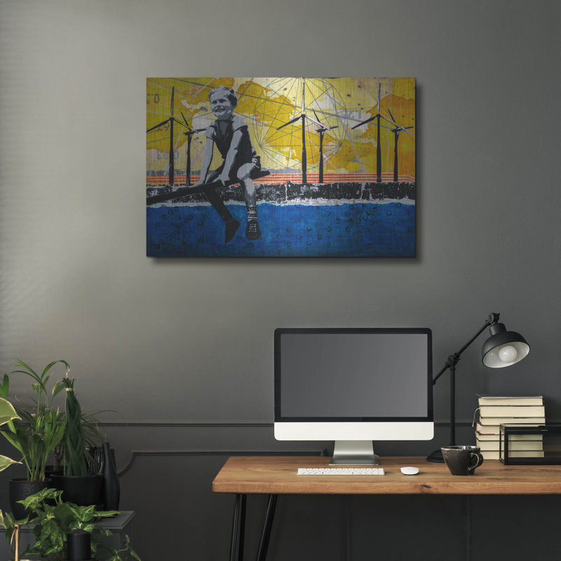 " BRIGHT I " by DB Waterman, 24" H x 36" W