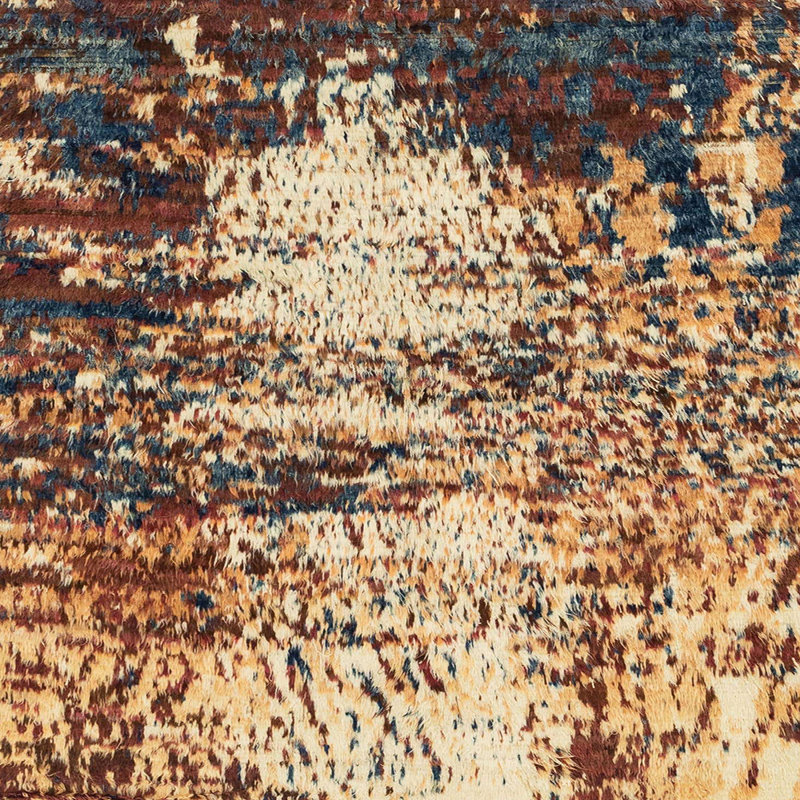 Tapis abstrait moderne 2563, Carré 8 pi