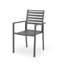 Chaise de salle à manger d'extérieur en aluminium Luxe
