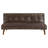 Kloster Upholstered Tufted Convertible Sofa Bed Dark Coffee-562043031