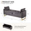 Banc de rangement rembourré 65 po avec deux coussins Soraiya-98511099