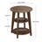 3-Tier Round End Table, Wood Accent Table with Storage Shelf, Small Side Table for Living Room ,Bedroom-1214319553
