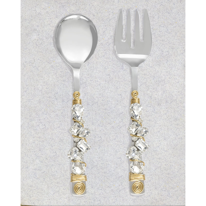 Daviid Stainless Steel Salad Servers
