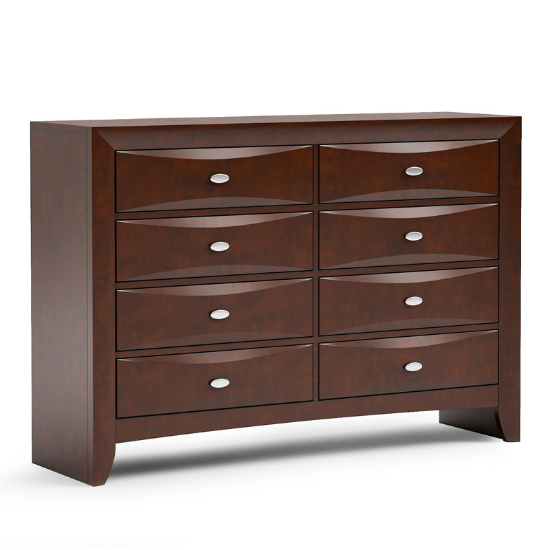 Urbanek 8-Drawer Dresser, Brun