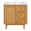 Meuble-lavabo simple 30 po avec comptoir en céramique