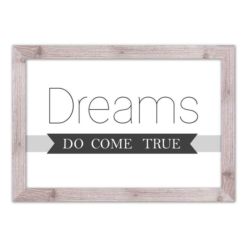 «Dreams Come True», reproduction encadrée, H 20 po x l 30 po x P 0,75 po