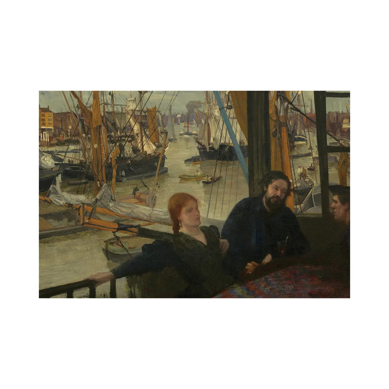 Wapping by James Abbott McNeill Whistler - 1 Piece Wall Art on Canvas, 101.6 cm H x 152.4 cm W x 3.175 cm D, Does Not Apply