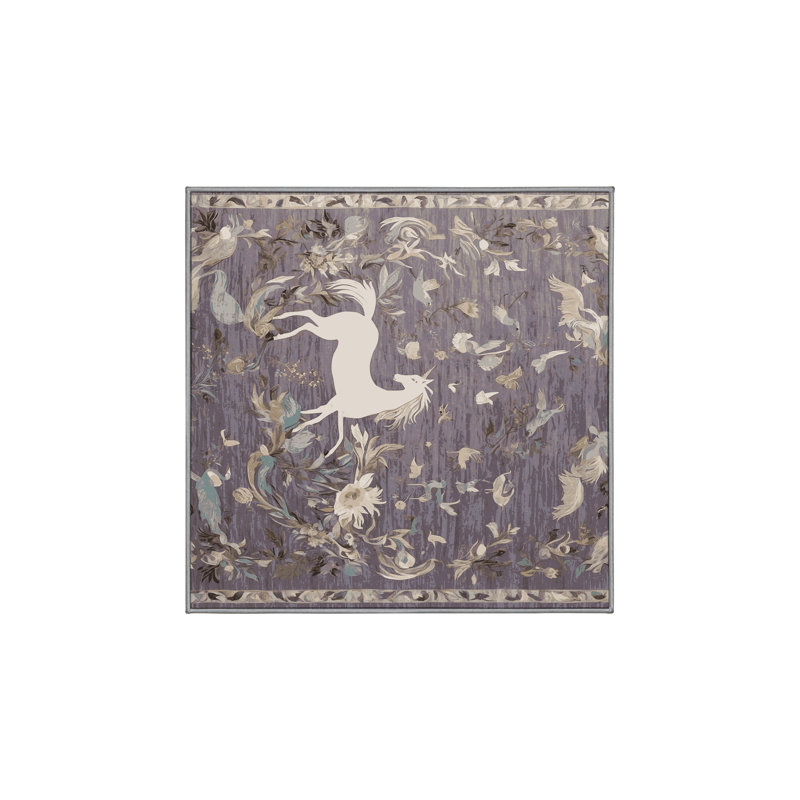 Tapis gris lavable à la machine