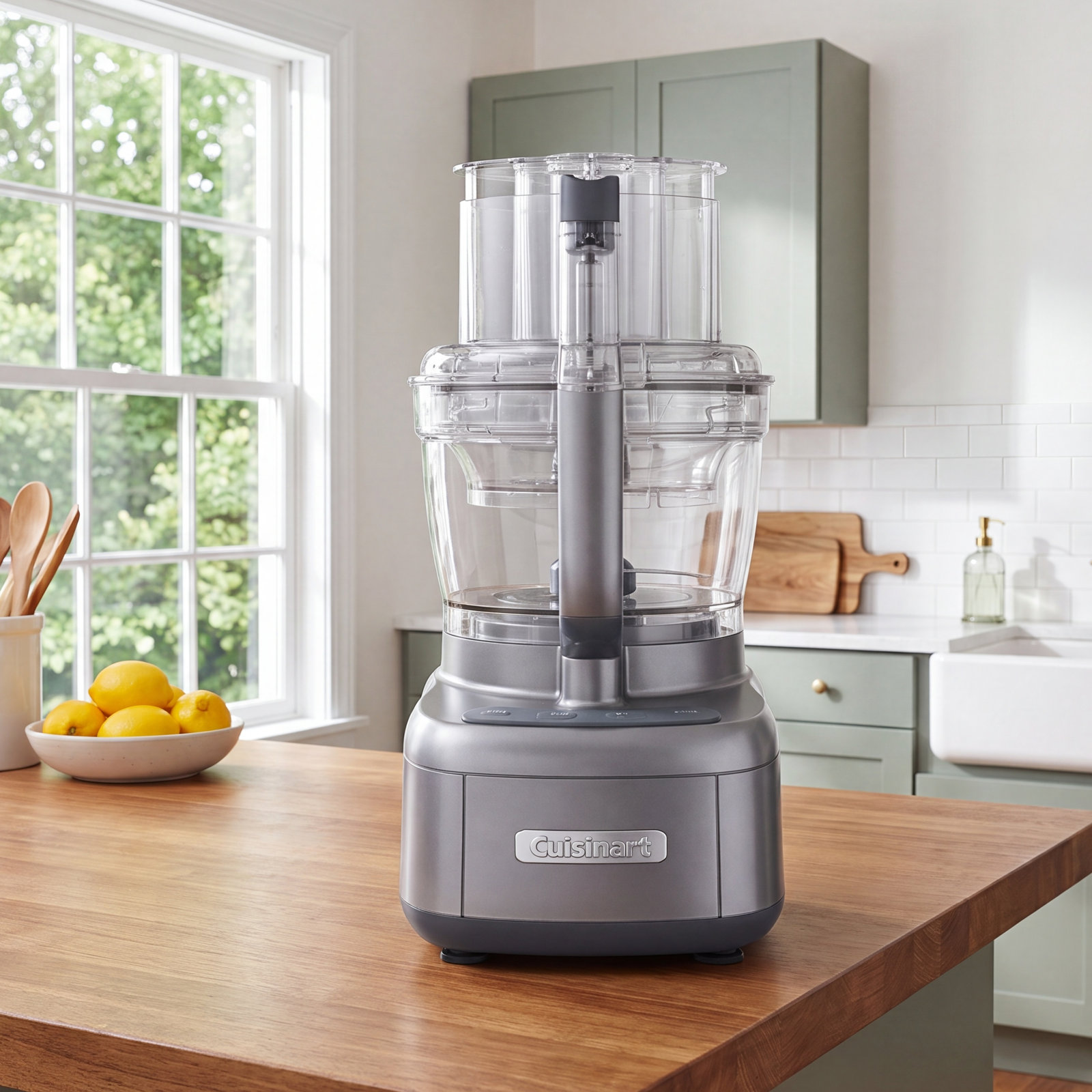Elemental 13-Cup Food Processor, Gunmetal