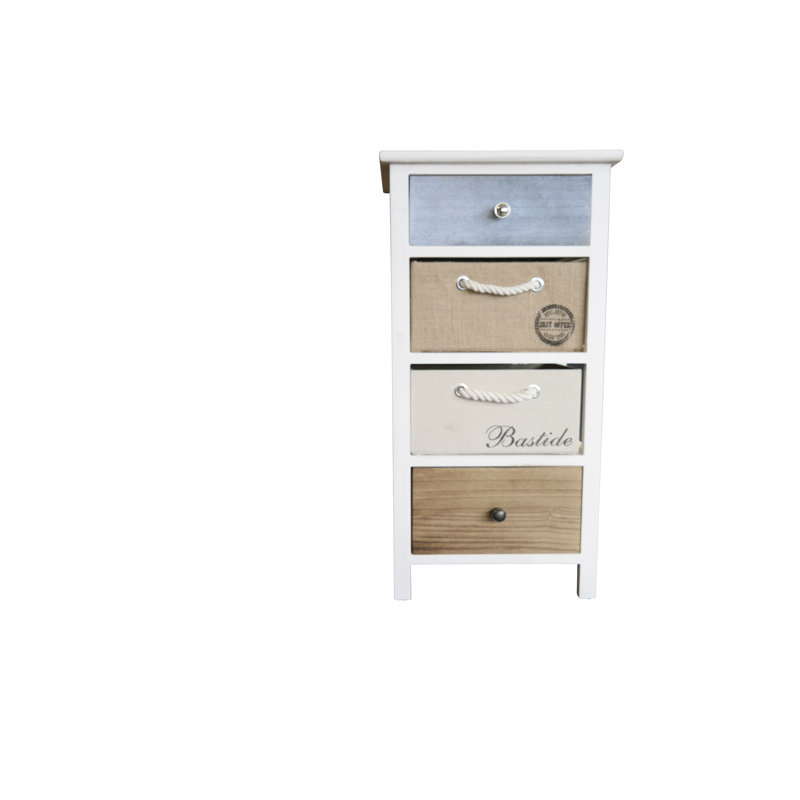 Seabury Solid Wood 38cm W 4 - Drawer Chest of Drawers