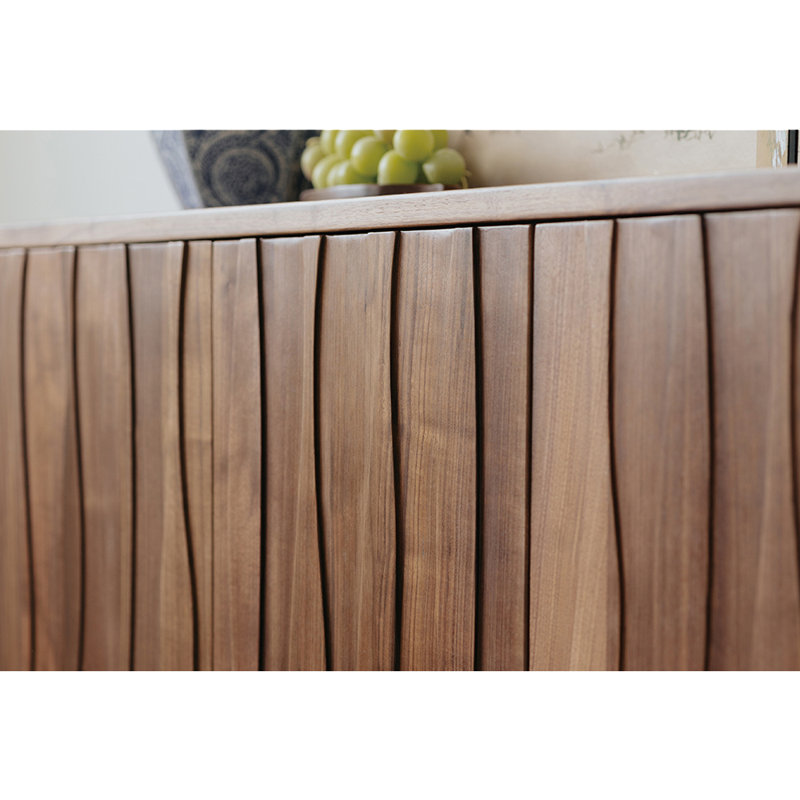 Modern Simple Black Walnut Sideboard