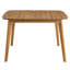 Vienna 46" Square Outdoor Patio Teak Wood Dining Table In Natural