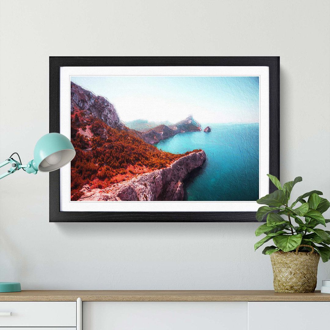 Coastline in Mallorca Spain - Picture Frame Painting