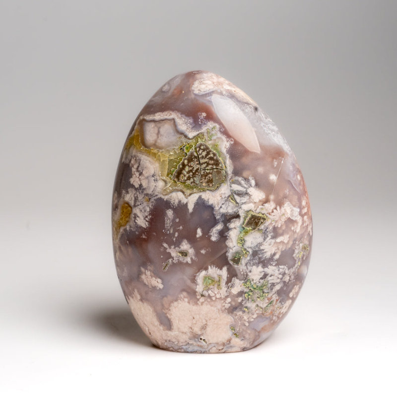 Genuine Polished Flower Agate Freeform From Madagascar (1.1 Lbs)