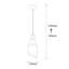 Luminaire suspendu cylindrique 1 lumière