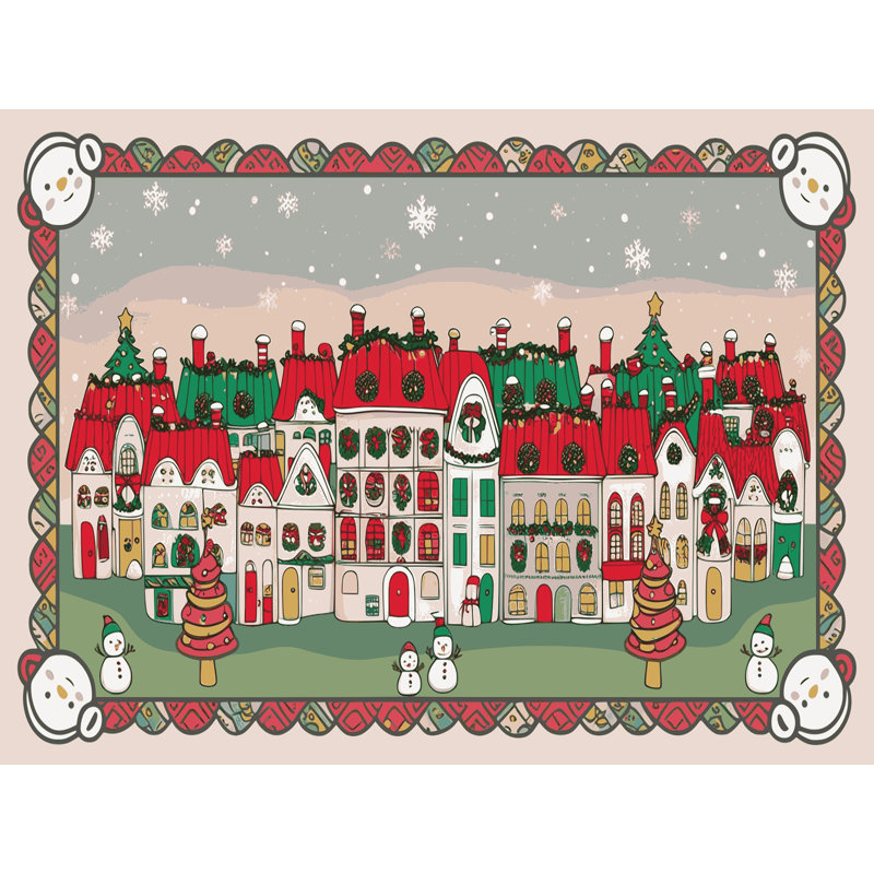 Tapis vacances de Noël The Holiday Aisle®, Rectangle 6 pi x 9 pi