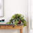 15'' Faux Pothos Plant in Wood Planter