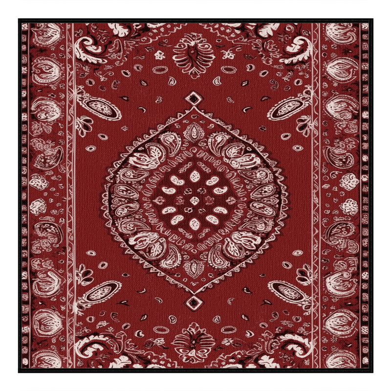  Tapis lavable Bandana, Carré 4 pi