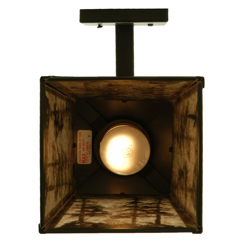 Rustic Lodge 1 - Light Outdoor Wall Lantern, Timeless Bronze