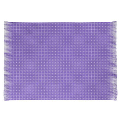 Tapis mauve à motif classique Doily