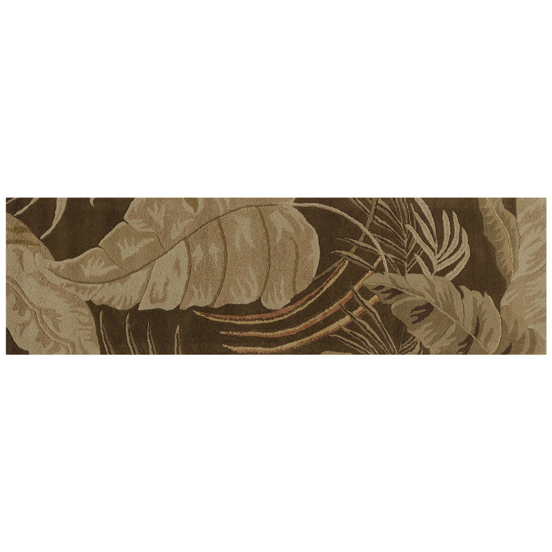 Tapis en laine touffeté à la main Saltford, Tapis de couloir 2 pi 3 po x 8 pi
