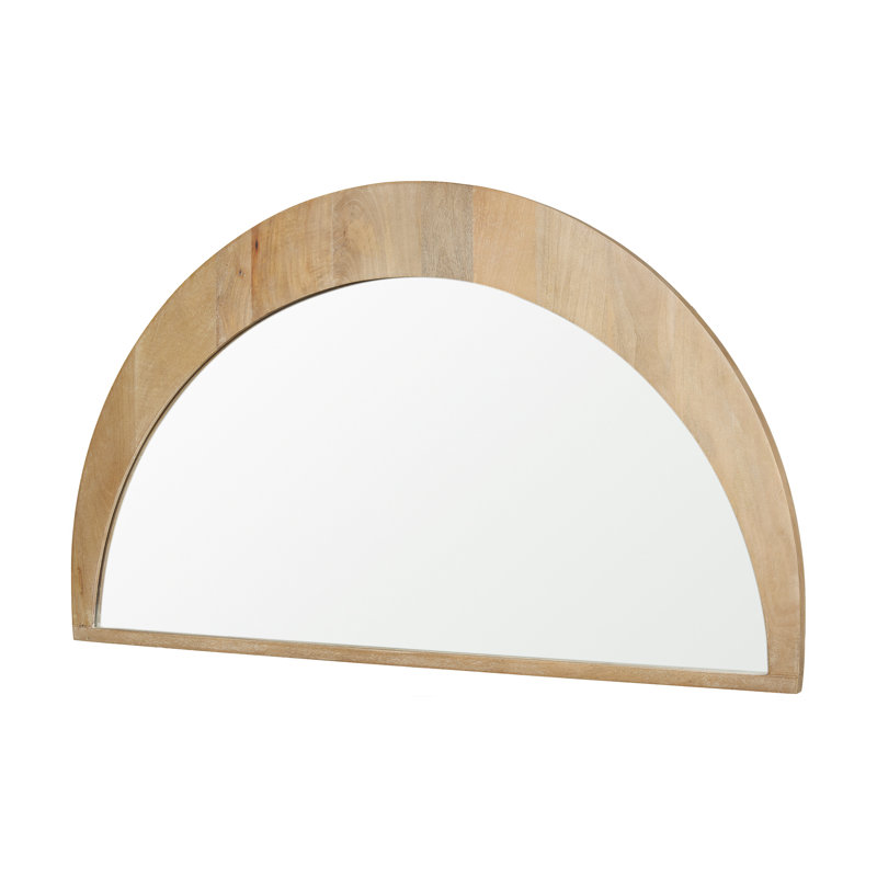 Miroir décoratif biseauté Vixe, 26,3 po x 42 po, Brun clair