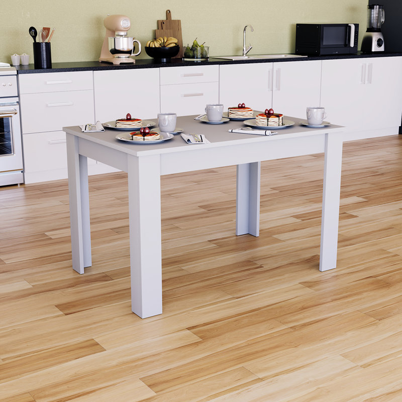 Iriemi Dining Table, White, 74cm H x 117cm L x 76.5cm W