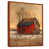 Toile avec cadre flottant brun
