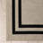 Double Border Machine Tufted Performance Natural Twist/Black Rug-1334612456